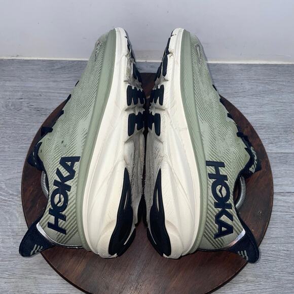 Hoka One One Clifton 9 1127895 SSFR Sneaker Mens 12D Green Running Shoes Comfort main image 11